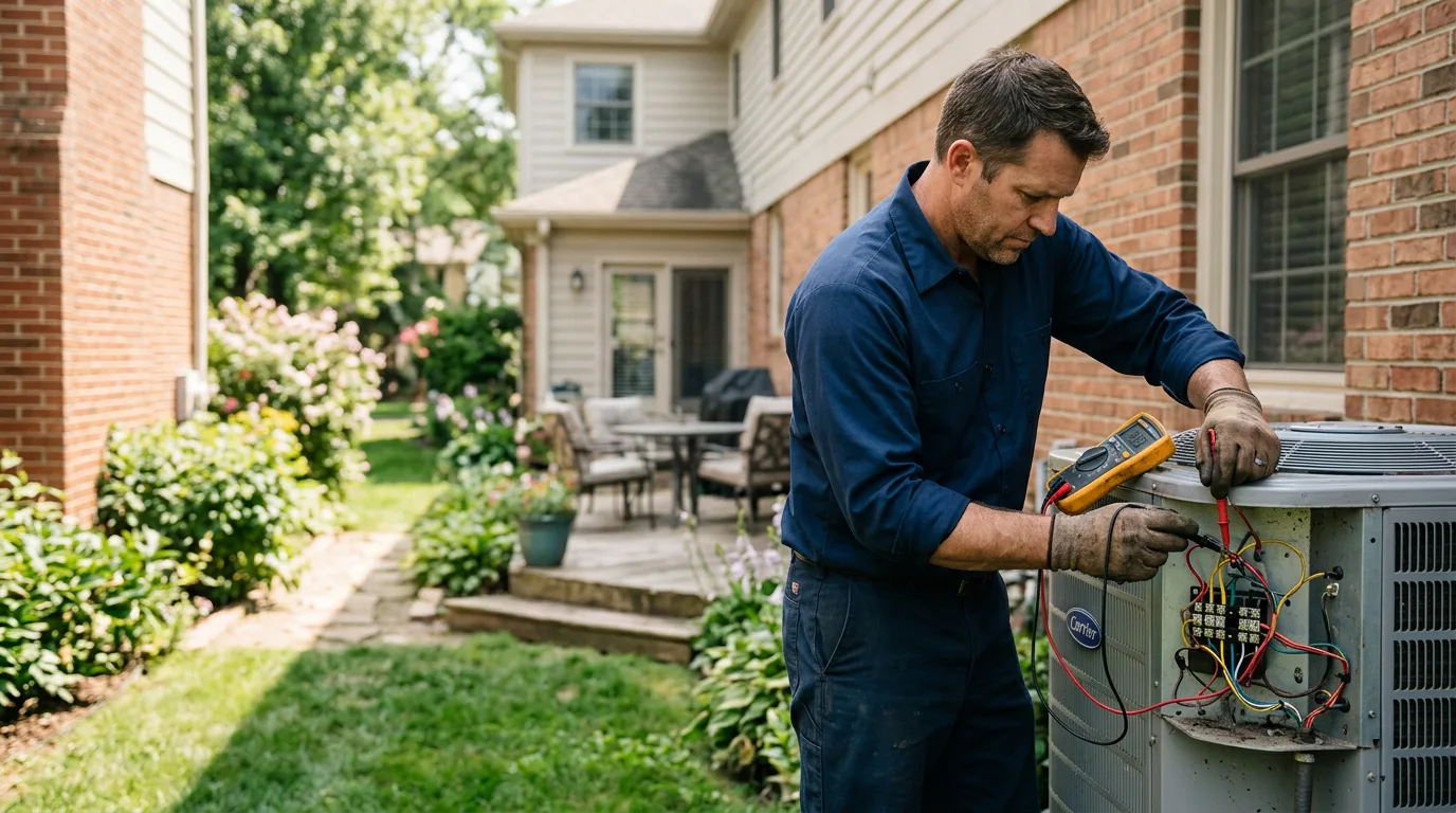 HVAC technician working near Otis Orchards, WA